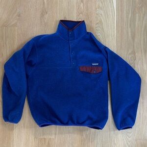Vintage Blue Men's Patagonia Pullover fleece Medium
